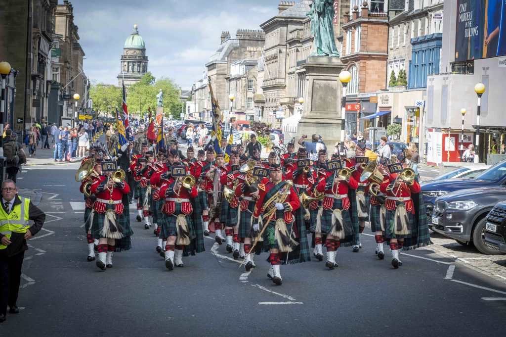 EDINBURGH CELEBRATES ARMED FORCES DAY WITH CITY CENTRE PARADE